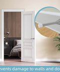 25 Pack Door Stop Tips Caps 0.39 Inch White Rubber Universal Replacement Bumpers for door stops on baseboard in room