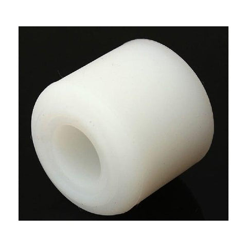 White Rubber Door Stop Stopper Cylinder 17x28x25mm - VXB Ball Bearings