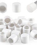 25 Pack Door Stop Tips Caps 0.39 Inch White Rubber Universal Replacement Bumpers For Door Stops Hinges Wall Mount Baseboard Protectors Quiet Close Easy Install Durable Rubber Tips