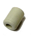 White Rubber Equipment Bumper 1 Inch x Three Quarters Inch from 4 Pack Non Marking Impact Absorbing Protectors for Surfaces