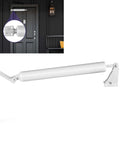 White Screen Door Closer Set Heavy Duty Pneumatic Storm Door Shock Adjustable Speed Cushioned Closure, aluminum alloy tube