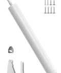 Screen Door Closer, Storm Door Closer,Lasts for 10 Years, specifically Designed for Screen Doors and Storm Doors, 1 Pack, white pneumatic closer with installation kit