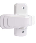 Front view of Replacement Heavy Duty Inside Screen Door Latch with No Lock Out Tech, white finish, for durable interior screen doors.