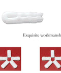 Close-up of a 10 Pack Sealing Clip Zipper With Sliding Grip Airtight Vacuum Storage Bags Seals for organization on red background