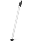 Sliding Glass Door Security Bar in white, adjustable length, with two-head design for patio and apartment doors.