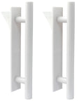 10 Pack White Self Adhesive Cabinet Handles 135mm 5.3 Inch Sturdy ABS Plastic Stick On Door Pulls For Kitchen Cabinets And Drawers
