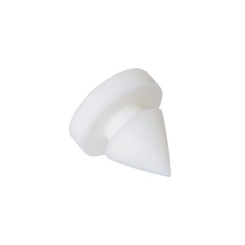 25 Pack Rubber Door Silencers, Half Inch Diameter, Anti Collision Cushions For Metal Doors And Frames, Odorless Silicone, White