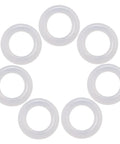 Clear Rubber O Ring Keyboard Dampers for Cherry MX Mechanical Keyboards 120 Pcs Noise Reduction Switch Dampeners, white silicone