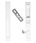 Sliding Glass Patio Door Handle Set Flush Mount Non Keyed For Replacement And Repair With Six And Five Eighths Inch Hole Centers