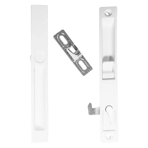 Sliding Glass Patio Door Handle Set Flush Mount Non Keyed For Replacement And Repair With Six And Five Eighths Inch Hole Centers