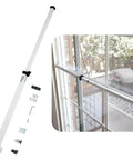 Sliding Door Security Bar-Child Proof Sliding Door Lock Bar with Anti Lift Lock installed on patio door, showing adjustability and components