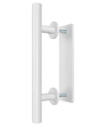 12 Inch White Heavy Duty Barn Door Handles Sliding Barn Door Pull Handle Large Rustic Two Sided Design For Gates Garages Sheds Furniture