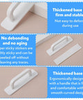 4 Pack Stick On Cabinet Handles Self Adhesive No Drill Door Pulls displayed with thickened base and strong bonding adhesive