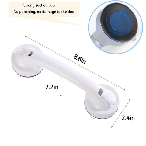 White Strong Suction Cup Handle No Drilling Installation For Glass Doors And Windows Cabinets And Refrigerators Tool Free