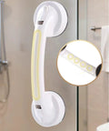 White Suction Cup Handle For Bathroom Kitchen Shower Doors Sliding Glass Cabinets And Drawers with stable adsorption on glass