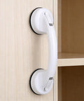 White Suction Cup Handle For Bathroom Kitchen Shower Doors Sliding Glass Cabinets And Drawers With Stable Adsorption on wooden cabinet
