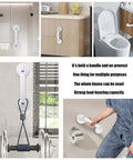 White Suction Cup Handle For Bathroom Kitchen Shower Doors Sliding Glass Cabinets And Drawers with stable adsorption, multi-use view