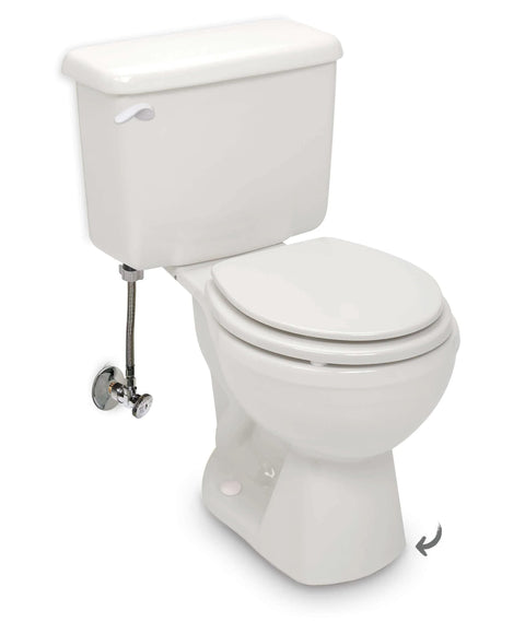 White toilet with Keeney Toilet Leveling Shims 8 Pack Universal Stackable Shims for Furniture Cabinets and Tables