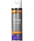 White Temporary Turf Marking Spray Chalk 15 Oz Non Clogging Upside Down Can For Quick Field And Lawn Markings On Grass Private Property