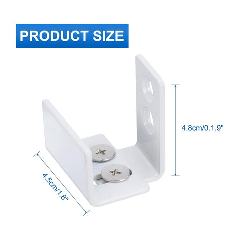 Bottom Floor Guide For Barn Doors Adjustable U Bracket Flush Design Flat Swing Stopper Carbon Steel Sliding Door Hardware Kit