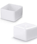 Soft rubber end caps for 1-5/8 inch Unistrut channels in white deliver snug, vibration resistant edge protection.