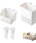 3 Pcs Utensil Drying Rack Universal Cup Silverware Utensil Drying Holder Basket for Home Kitchen, White