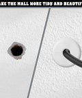 2 Pack Wall Grommets For Cables Pass Through Anti Slip Hole Covers For Walls And Furniture White showing installation comparison