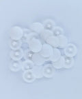 50 Pieces Waterproof Plastic Self Tapping Caps White For Phillips Screw Heads Ideal For Cabinet Bookcase And Shoe Cabinet Hardware Protection Anti Corrosion Plus Long Lasting Utility
