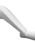 Casement Window Crank Handle Replacement White Three Eighths Inch Spline Socket 360 Degree Operation Zinc Alloy