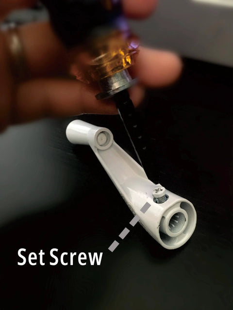 Casement Window Crank Handle Replacement White Three Eighths Inch Spline Socket 360 Degree Operation Zinc Alloy with set screw