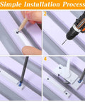 Installation process of 10-Pack Universal Window Sash Locks with white cam-action latches on a window frame.