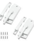 2 Pack Cam Action Window Sash Locks For Double Hung Windows White Sash Locks With Center Hole Spacing Rust Resistant Zinc Alloy Construction Ideal For Vertical And Horizontal Sliding Windows