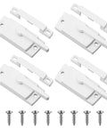 Durable White Cam Window Locks Set For Single And Double Hung Windows 4 Pcs Sash Locks Replacement For Vertical And Horizontal Sliding Windows Easy To Install Corrosion Resistant Alloy Locks For Enhanced Home Security