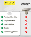 Comparison of White Cabinet Knobs Set, 10 Pack Zinc Alloy Drawer Knobs with another knob highlighting premium features.