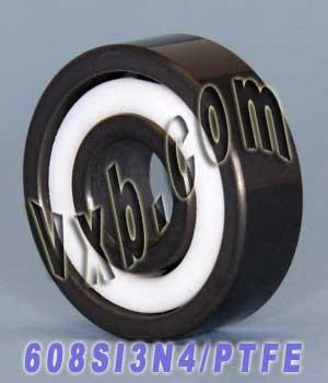 Wholesale 608 Full Ceramic Si3N4 Skate Bearing 8x22x7 Si3N4 Miniature Bearings-Pack of 20 - VXB Ball Bearings