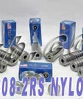 Wholesale Lot 100 Stainless Steel Skate Nylon Dry Sealed Bearings - VXB Ball Bearings