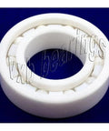Close-up of 30-Pack Full Ceramic 639 ZrO2 Miniature Ball Bearing with PTFE cage and zirconia balls, 9x30x10mm dimensions.