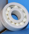 Close-up of 30-Pack Full Complement Full Ceramic 628 ZrO2 Miniature Ball Bearing 8x24x8mm without cage, showing zirconia balls.