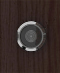 Wide Angle Door Peephole Viewer Kit, 2 Pack For One And A Half To Two And A Quarter Inch Doors, 180 Degree View, installed in wood door