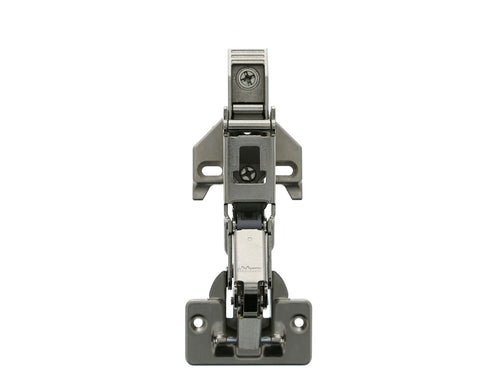 Front view of ✝️ 1-Pack Wide Angled Hinge 170 Degree, FACE Frame Application, Full Overlay with 0mm Face Frame Plate (2 - Set) 170°.