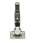Front view of 1-Pack Wide Angled Hinge 170 Degree, FACE Frame Application, Full Overlay with 0mm Face Frame Plate