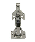 Front view of ✝️ 1-Pack Wide Angled Hinge 170 Degree, FACE Frame Application, Full Overlay with 0mm Face Frame Plate (2 - Set) 170°.