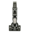 Front view of ✝️ 1-Pack Wide Angled Hinge 170 Degree, FACE Frame Application, Full Overlay with 0mm Face Frame Plate (2 - Set) 170°