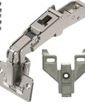 ✝️ 1-Pack Wide Angled Hinge 170 Degree, FACE Frame Application, Full Overlay with 0mm Face Frame Plate, visible with screws