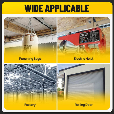 Wide application scenarios for heavy-duty galvanized channel trolley track hanger bracket; gym, hoist, factory, garage door.