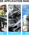 Wide application range showing welding apparatus, production of aluminum products, and chemical production using 50 Pack Flux Core Aluminum Welding Rods For Low Temperature Brazing, Easy Melt Aluminum Brazing Sticks No Solder Powder Needed, Durable Nontoxic Aluminum Flux Core Rods For DIY Repairs And Metalworking.