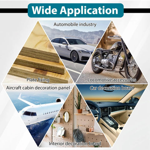Applications of 200 Pack Car Plastic Trim Boot Rivets Push Clips Fasteners in cars, bikes, aircraft, and interior panels