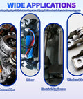 Wide applications of Premium Alloy Steel External Circlip Snap Ring Kit, 315 piece set used in automobiles, RC cars, and more.