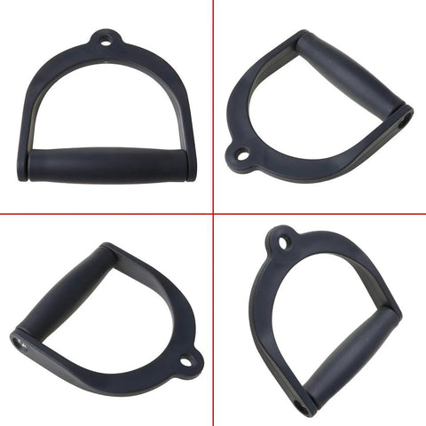 Wide Design Pull Rope Handle Grip for Cable Machines and Rope Training Heavy Duty D-Handle with Ergonomic Anti Slip Grip