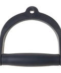 Wide Design Pull Rope Handle Grip For Cable Machines And Rope Training Heavy Duty D-Handle with ergonomic anti-slip black grip.